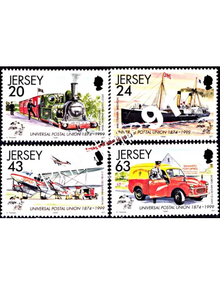 JERSEY - n°  866 à 869 - Transports postaux à Jersey