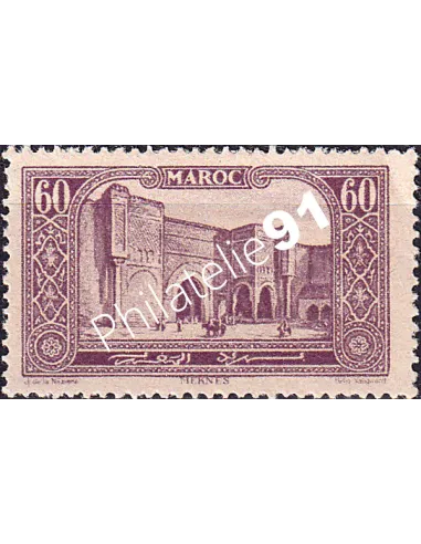 MAROC, n° 114 charnière, collection timbres colonies françaises