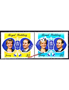 JERSEY - n°  883 à 884 - Prince Edward - Sophie Rhys-Jones