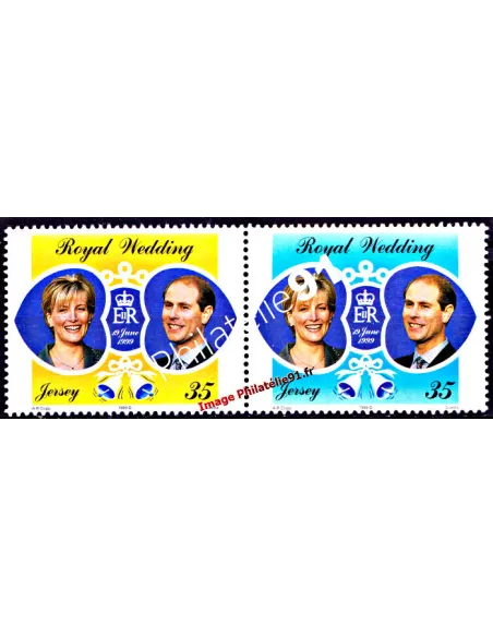 JERSEY - n°  883 à 884 - Prince Edward - Sophie Rhys-Jones