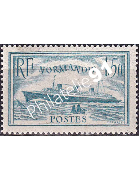 Timbre n° 300 neuf, Paquebot Normandie, collection timbres France