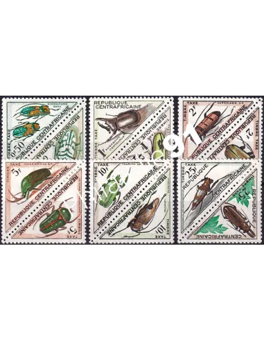 Centrafrique, Taxe n° 1 à 12 neufs, collection timbres colonies