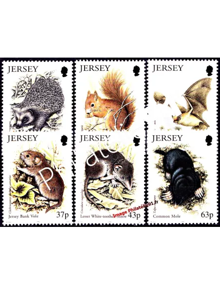 JERSEY - n°  891 à 896 - Petits animaux de Jersey