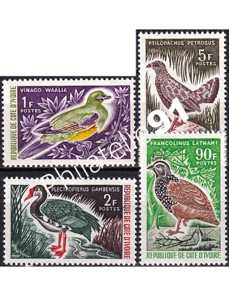 Côte d'Ivoire, n° 249 à 252 neufs, timbres colonies françaises