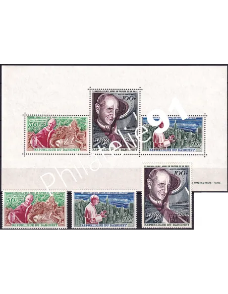 Dahomey, PA n° 43 à 45 et BF n° 4, timbres colonies françaises