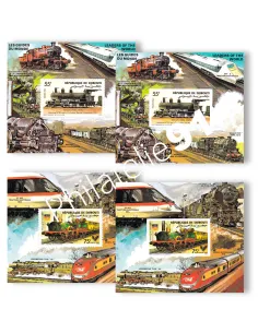 Djibouti, blocs spéciaux n° 603 à 604 dentelé + ND, timbres colonies