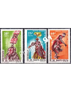 Haute-Volta, n° 156 à 158 neufs, timbres colonies françaises