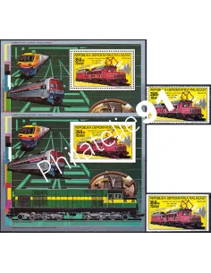 Madagascar, n° 889, TP et BF dentelés + ND , timbres colonies