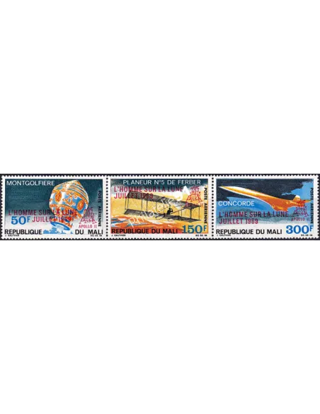 Mali, PA n° 80A, Triptyque neuf, timbres colonies françaises