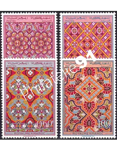 Maroc, n° 561 à 564 neufs, timbres colonies françaises