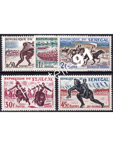 SENEGAL, n° 205 à 209 neufs, timbres colonies françaises