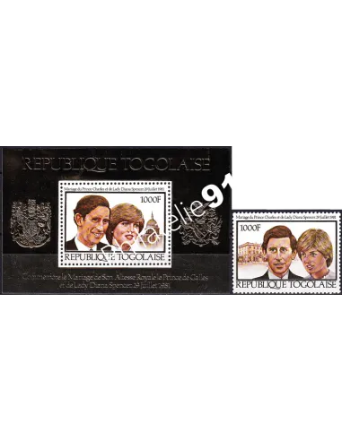 TOGO, n° 1018 et BF n° 149, timbres colonies françaises