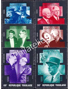 TOGO, n° 699 à 702 + PA n° 146 à 147, timbres colonies françaises