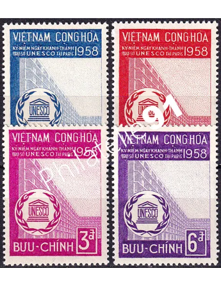 Vietnam du Sud, n° 81 à 84 neufs, timbres colonies françaises