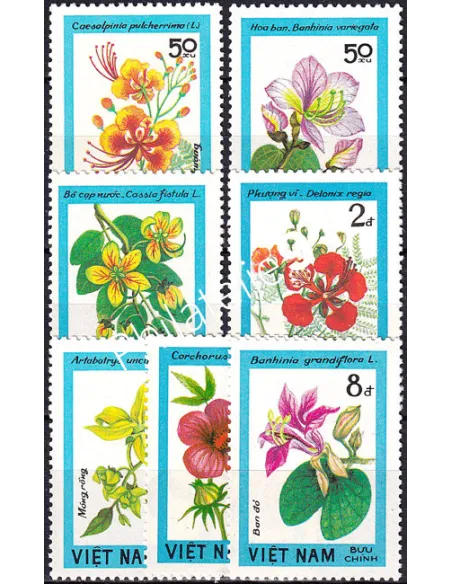 Vietnam, n° 485 à 491 neufs, timbres colonies françaises