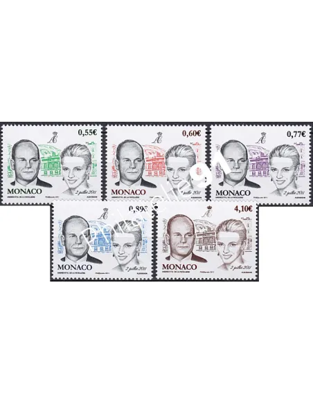 MONACO n° 2785 à 2789,Collection timbres Monaco