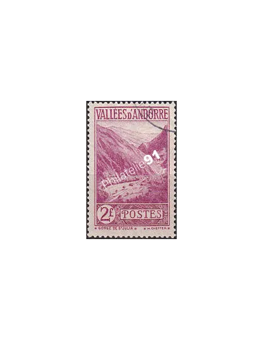 Timbre n° 41 oblitéré, collection timbre Andorre Français