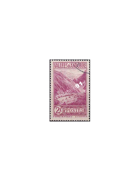 Timbre n° 41 oblitéré, collection timbre Andorre Français