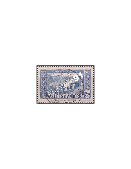 Timbre n° 84 oblitéré, collection timbre Andorre Français