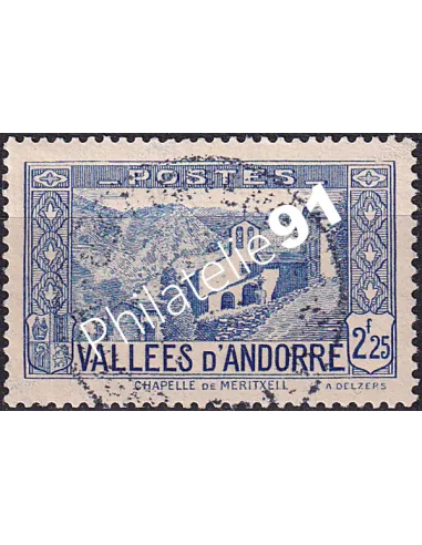 Timbre n° 84 oblitéré, collection timbre Andorre Français
