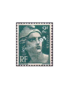 Variété sur timbre n° 713, collection timbres France