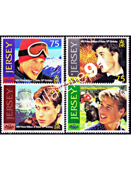 JERSEY - n°  944 à 947 - S.A.R. Le Prince William