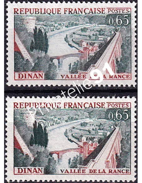 Variété sur timbre n° 1315, collection timbres France