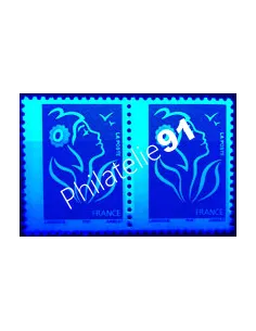 Variété sur timbre n° 3733, en paire, collection timbres France