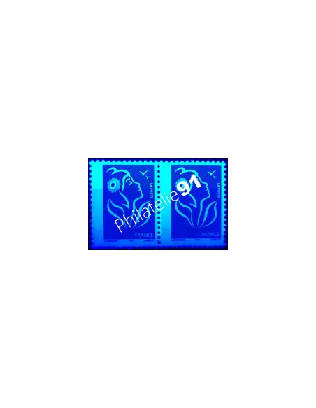 Variété sur timbre n° 3733, en paire, collection timbres France
