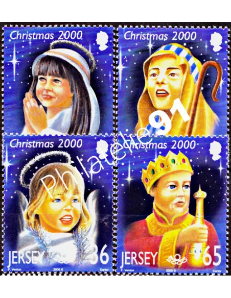JERSEY - n°  956 à 959 - Noël