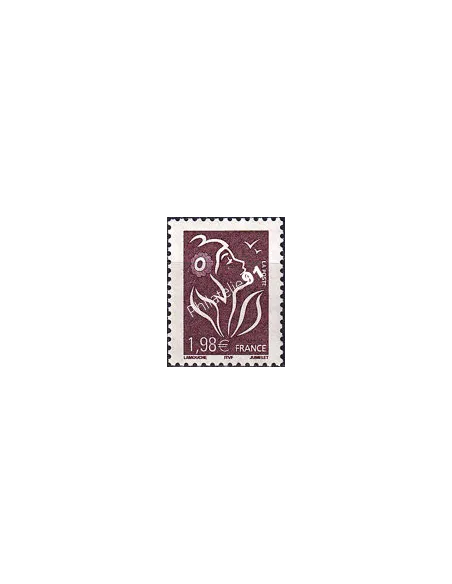 Variété sur timbre adhésif n° 3759b, collection timbres France