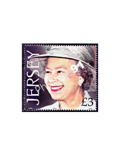 JERSEY - n°  967 - 75e anniv. de S.M. la Reine Elisabeth II