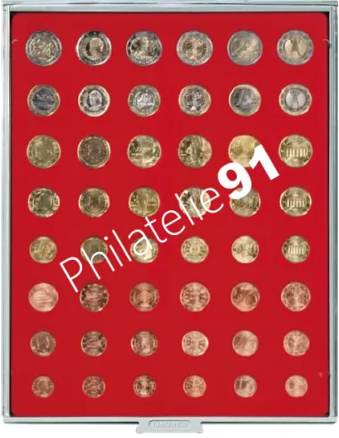 LINDNER - Box monnaies pour monnaies sous capsules, numimatique