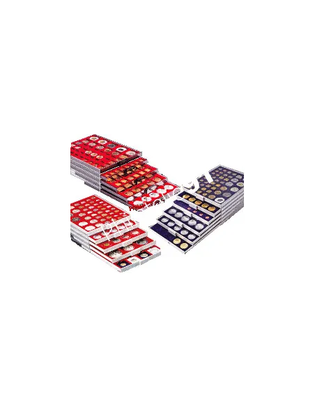 LINDNER - Box monnaies pour monnaies sous capsules, numimatique