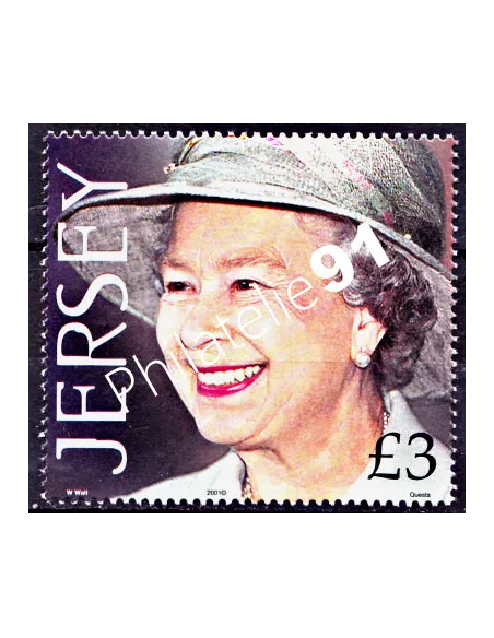 JERSEY - n°  967 - 75e anniv. de S.M. la Reine Elisabeth II