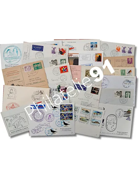 théme polaire, Lot de lettres et d'entiers postaux
