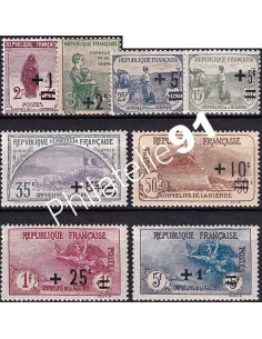 Timbres n° 162 à 169 neufs, collection timbres France
