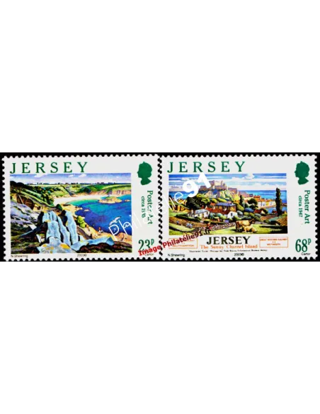 JERSEY - n° 1085 - 1086 ** - Europa 2003 - L'Art de l'affiche