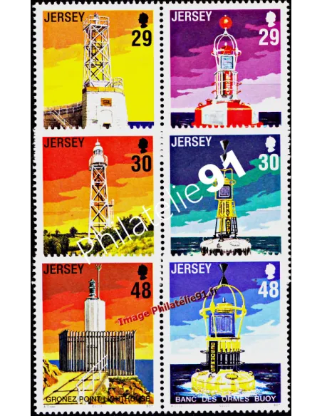 JERSEY - n° 1087 à 1092 - Phares (II)