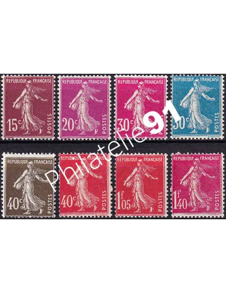 Timbres n° 189 à 196 neufs, collection timbres France