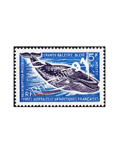 Timbre des TAAF n°  22, Grande baleine bleue, timbres des Dom Tom