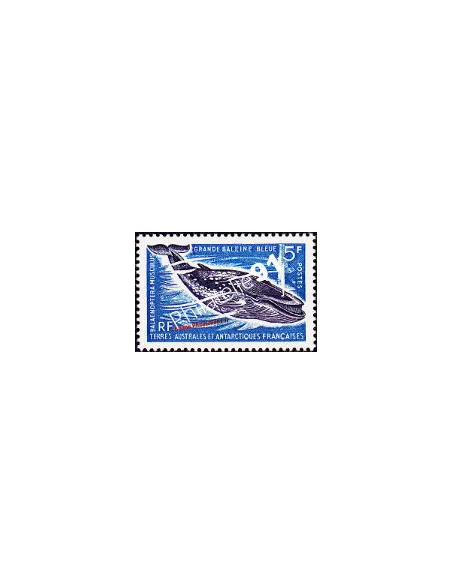 Timbre des TAAF n°  22, Grande baleine bleue, timbres des Dom Tom