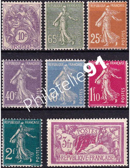 Timbres n° 233 à 240 neufs, collection timbres France