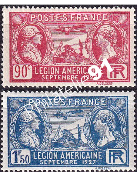 Timbres n° 244 à 245 neufs, collection timbres France