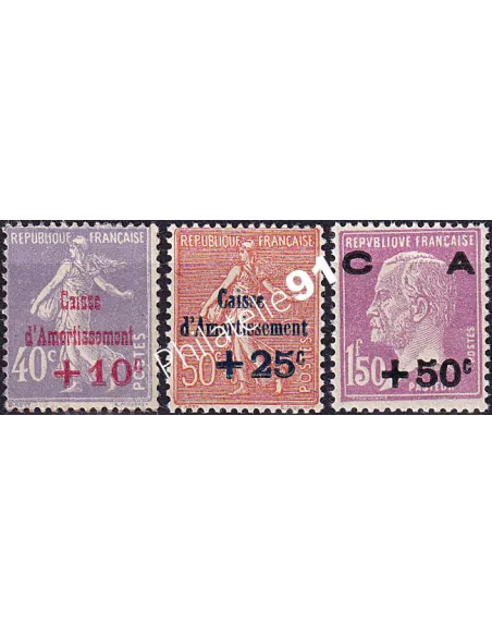 Timbres n° 249 à 251 neufs, collection timbres France