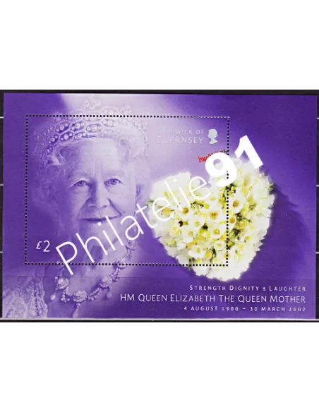 GUERNESEY - BF n° 48 - Sa Majesté la Reine Mère Elizabeth