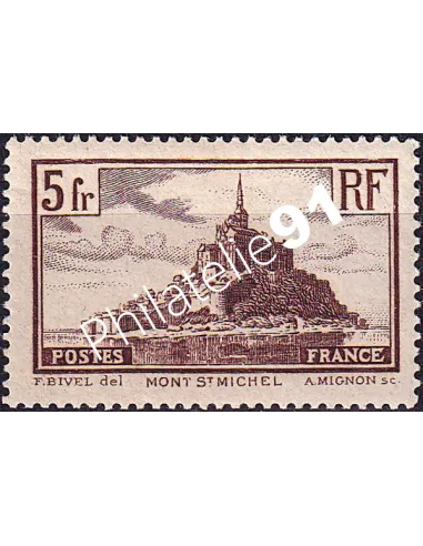 Timbre n° 260 neuf, Type II, collection timbres France