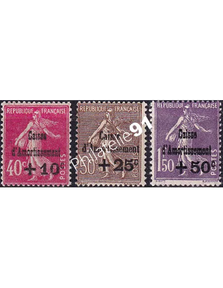 Timbres n° 266 à 268 neufs, collection timbres France