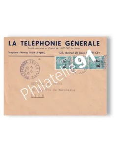 Libération de Lyon, n° 4 sur enveloppe oblitérée, lettres France