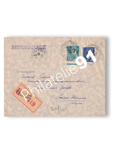 Libération de Lyon, n° 4 et 14 sur enveloppe, lettres France